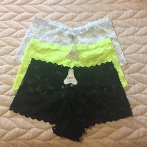 Panties bundle of 3. Boy short style. Brand new.